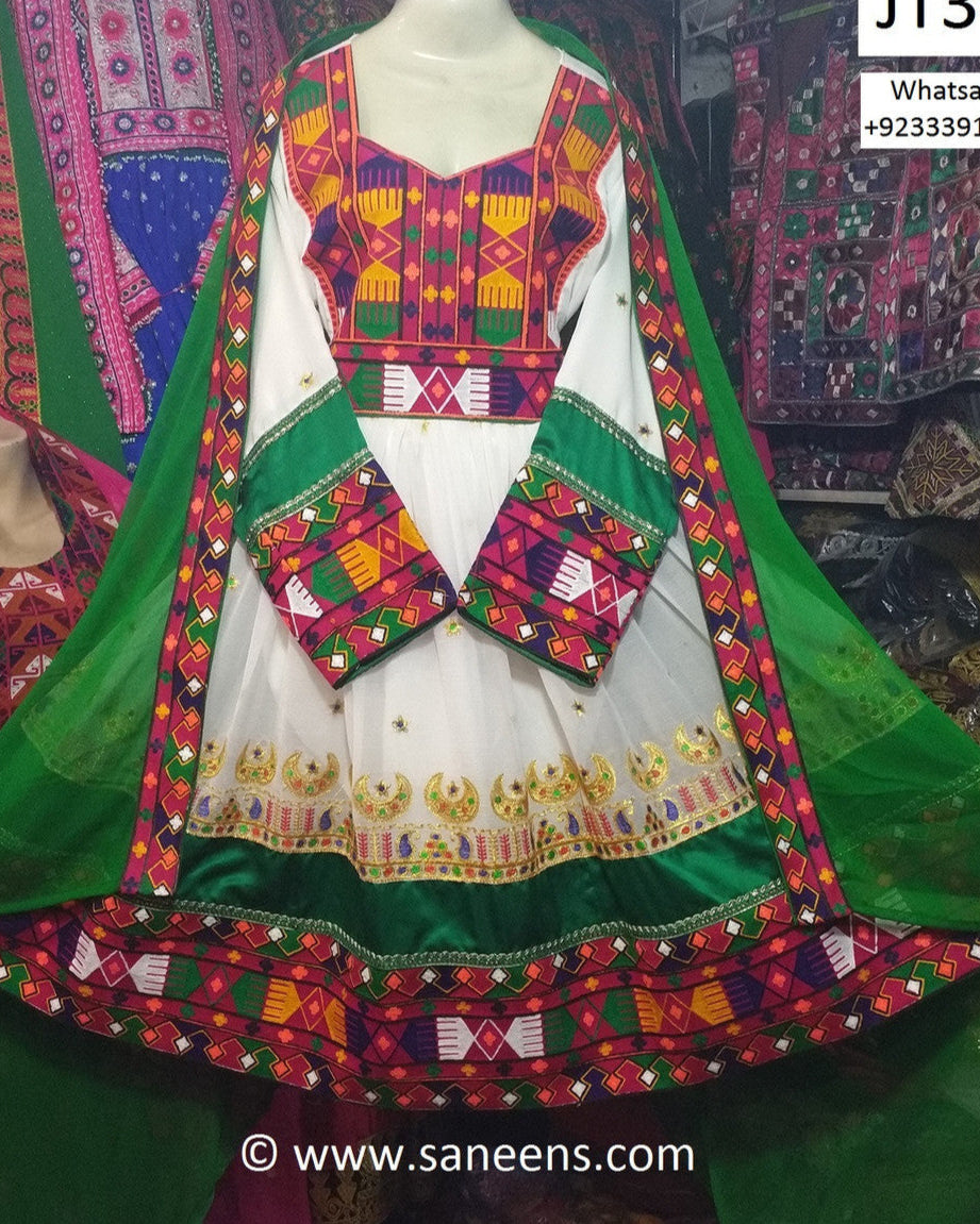Afghan Bridal Hand Embroidered Dress
