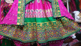 Elegant Afghan Hand Embroidered Bridal Dress
