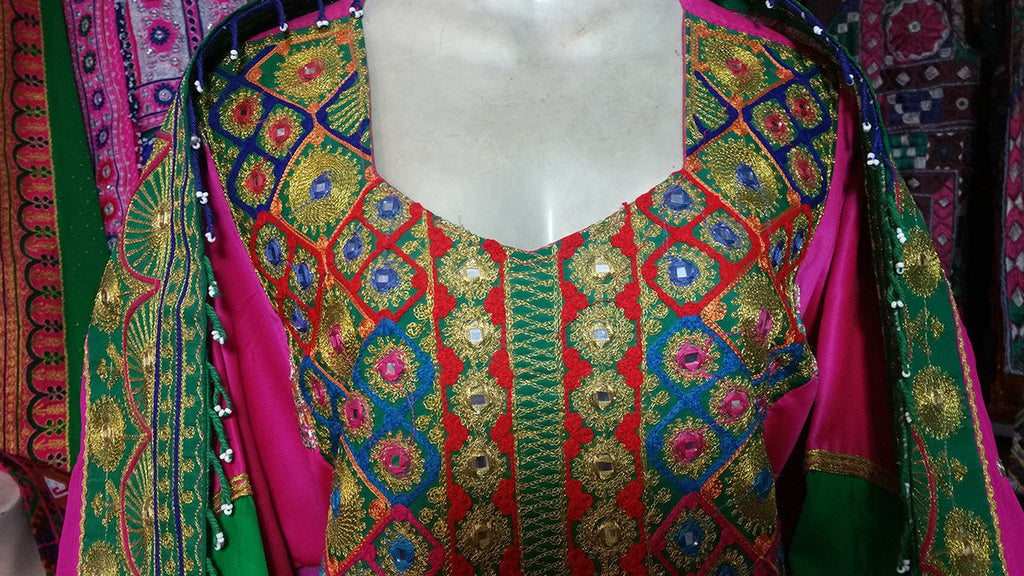 pashtun bridal frock