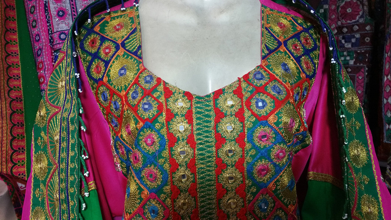 pashtun bridal frock