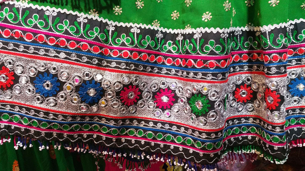 mirrors work afghan nikah clothes