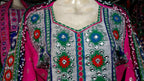 mirrors work afghani frock