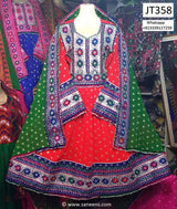 Buy Pashtun Nikah Event Dress Afghan Fashion Dress In Red Color