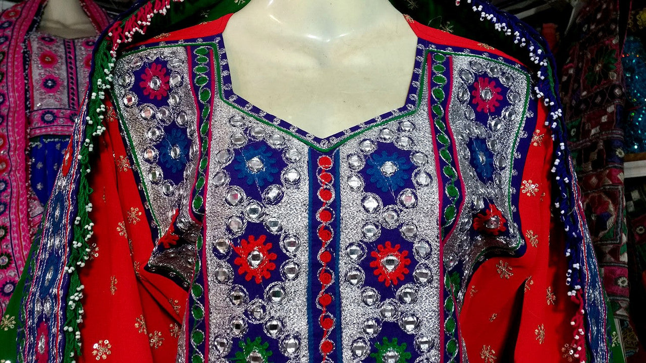 pashtun bridal frock