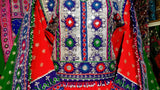 Buy Pashtun Nikah Event Dress Afghan Fashion Dress In Red Color