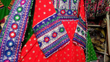 Buy Pashtun Nikah Event Dress Afghan Fashion Dress In Red Color