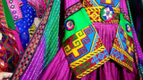 Afghan Fashion Long Dress In Purple Color