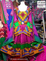 Afghan Fashion Long Dress In Purple Color