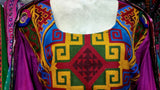 Afghan Fashion Long Dress In Purple Color