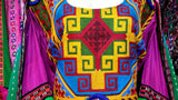 Afghan Fashion Long Dress In Purple Color
