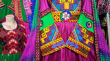 Afghan Fashion Long Dress In Purple Color