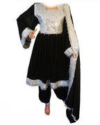 afghan kuchi mirrors work dress