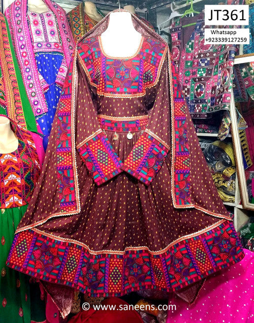 Afghan Bridal Hand Embroidery Work Dress