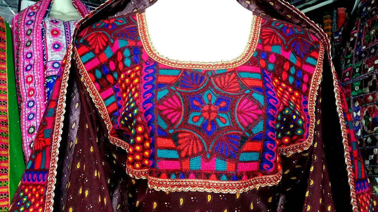 afghan fashion long dress