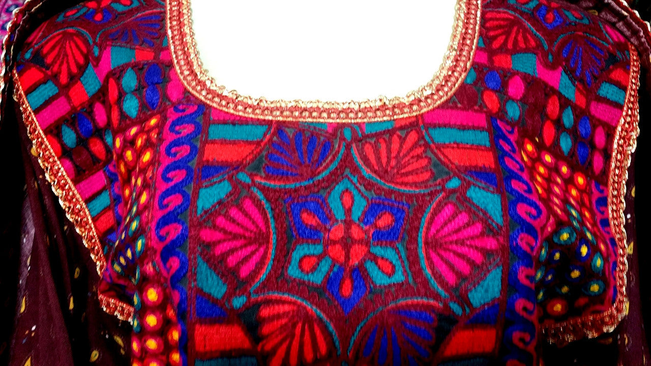 pashtun bridal frock