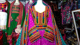 Exquisite Purple Afghan Traditional Muslim Wedding Frock