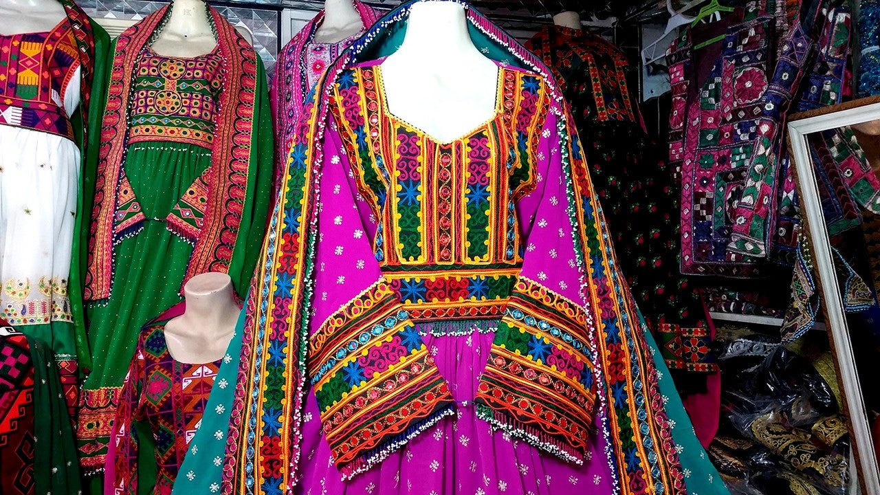 traditional afghan wedding clothes online
