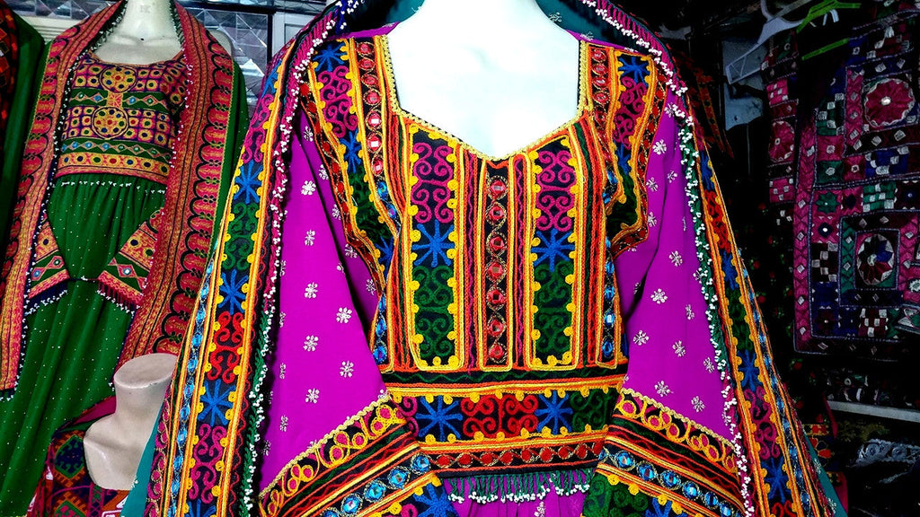 pathani dress, afghan nikah frock