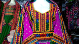 Exquisite Purple Afghan Traditional Muslim Wedding Frock