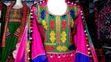 Elegant Afghan Pink Dress