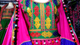 Elegant Afghan Pink Dress