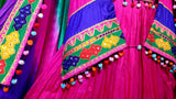 Elegant Afghan Pink Dress