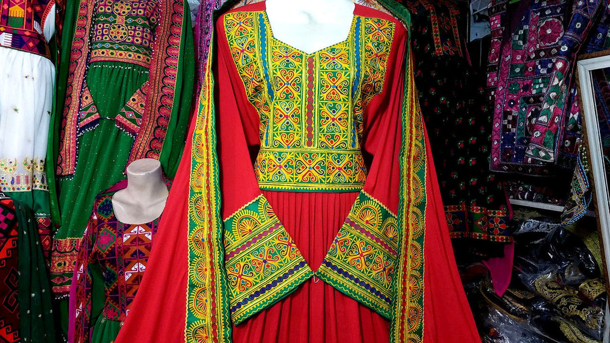 pashtun bridal frock