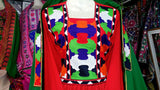 Afghani Dress In Red Color With Unique Embroidery Work Pathani Clothes