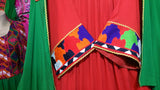 Afghani Dress In Red Color With Unique Embroidery Work Pathani Clothes