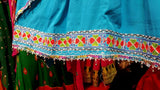 Afghan Pathan Girl Light Blue Dress For Wedding Event
