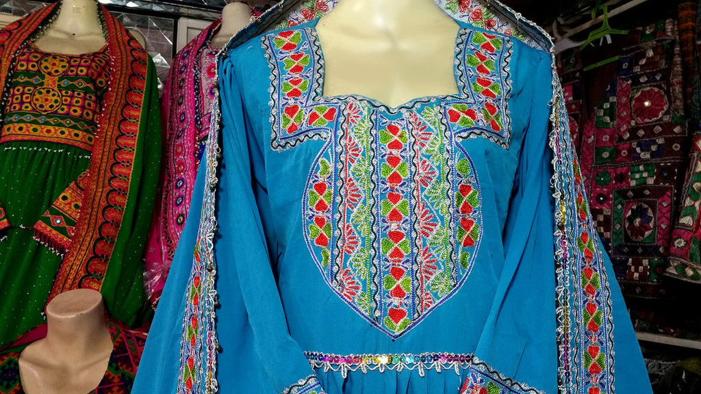 afghan fashion long dress
