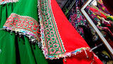 Wedding Event Afghani Dress In Green Color Traditional Pakhtoon Clothes