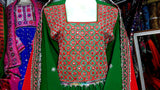 Wedding Event Afghani Dress In Green Color Traditional Pakhtoon Clothes