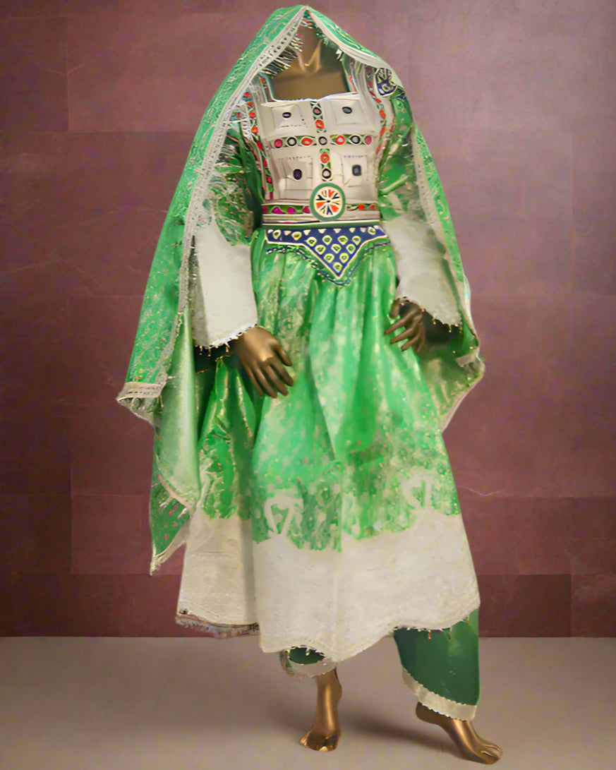 Afghan Banarasi Bridal Dress
