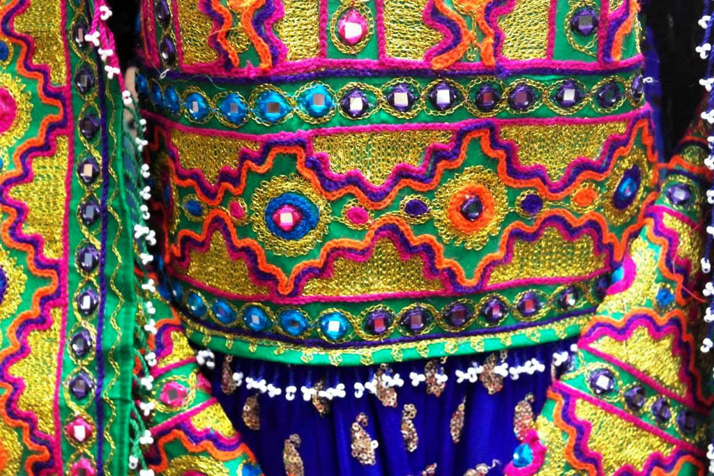 afghan wedding event long frock