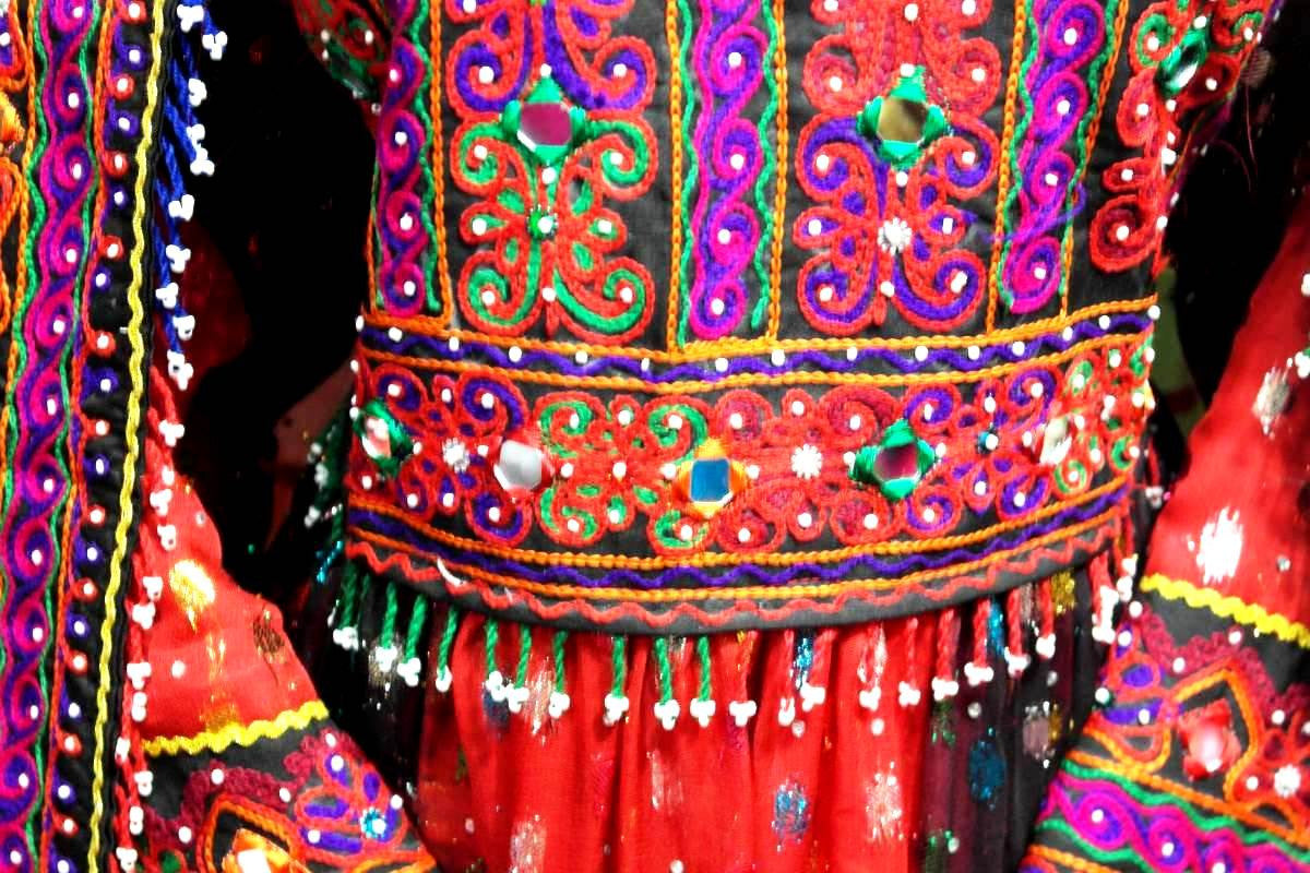 afghani beads work dresses