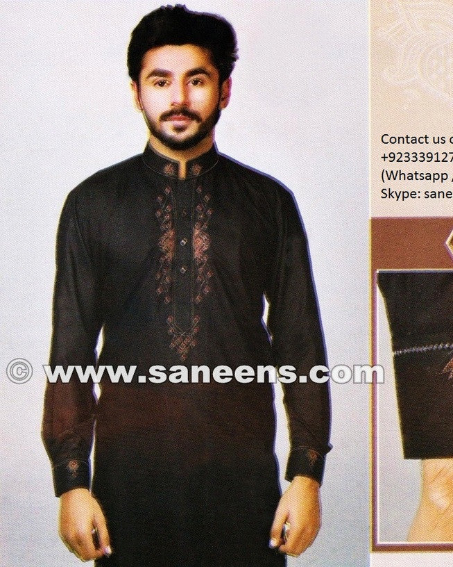 Pakistani Embroidery Men's Suit