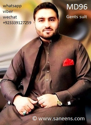 Pashtun Men Suit Pakistani Fashion Gents Dress In Dark Brown Color