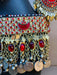 red gemstone jewelry, Afghan bridal jewelry, statement necklace, 