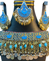 Turquoise Afghan Jewelry Set