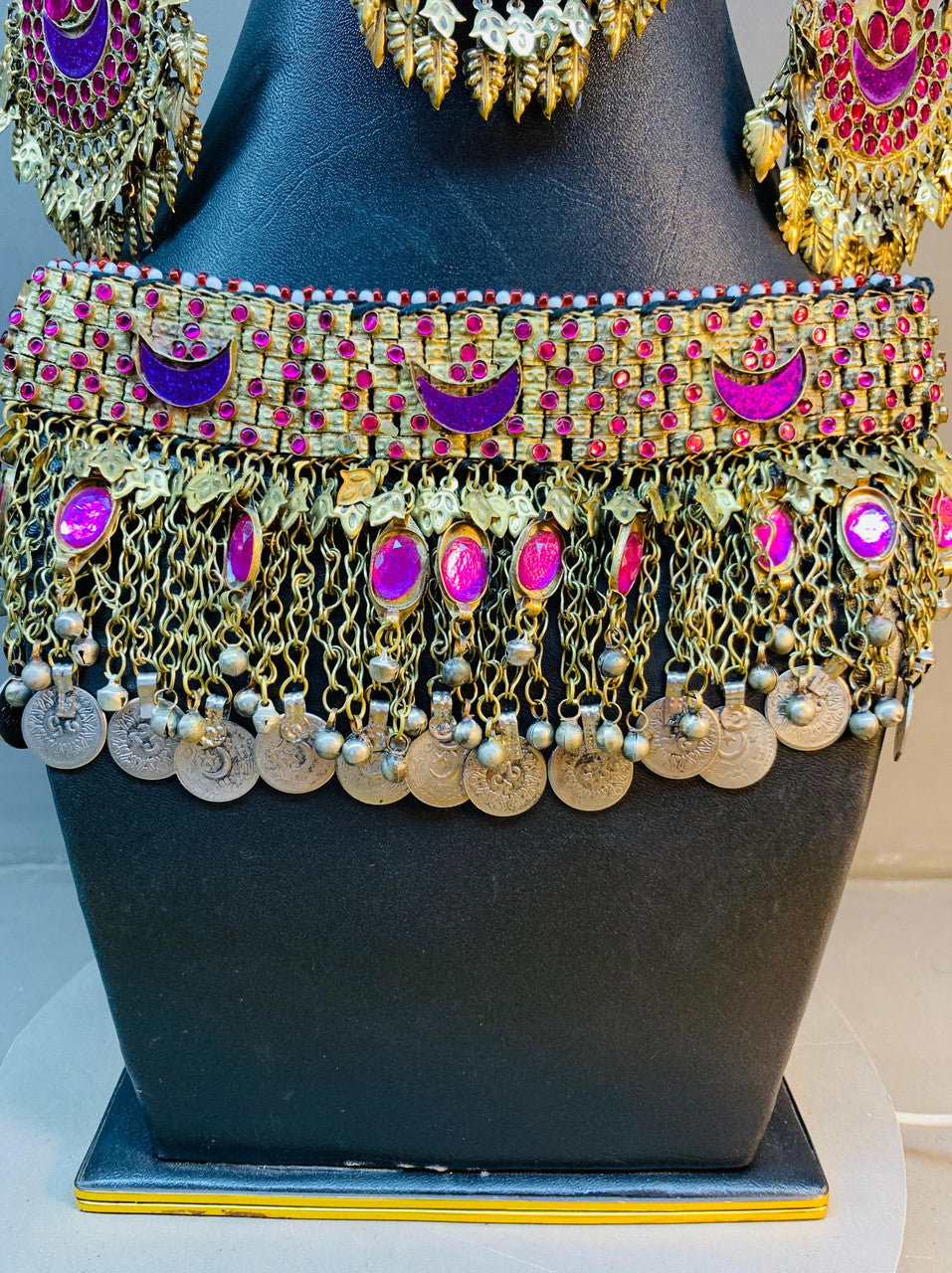 afghan nomad tribal necklace choker