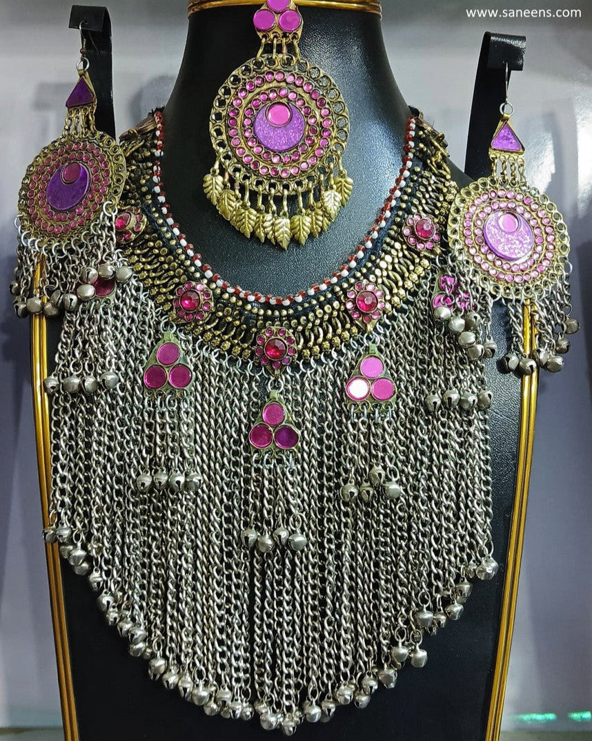 Afghan Kuchi Long Chains Choker Set