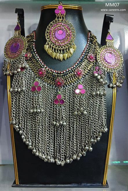Afghan Kuchi Long Chains Choker Set