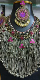 Afghan Kuchi Long Chains Choker Set