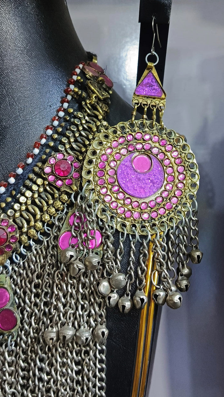 Afghan Kuchi Long Chains Choker Set