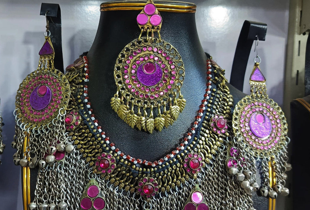Afghan Kuchi Long Chains Choker Set