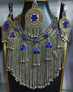 afghan kuchi blue stone jewelry set