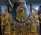 pashtun singer jewelry set in golden color
