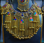 afghan kuchi choker with long chains