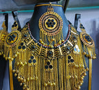 pashtun singer handmade jewelry set with long chain necklace